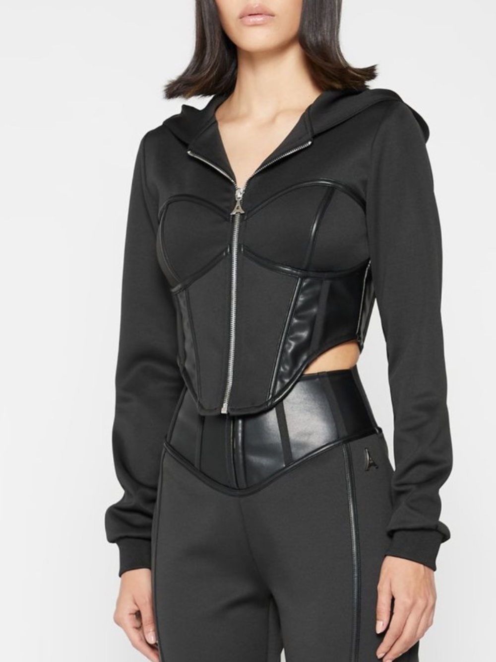 Manière De Voir Corset Hooded Zip Jacket – Size 0